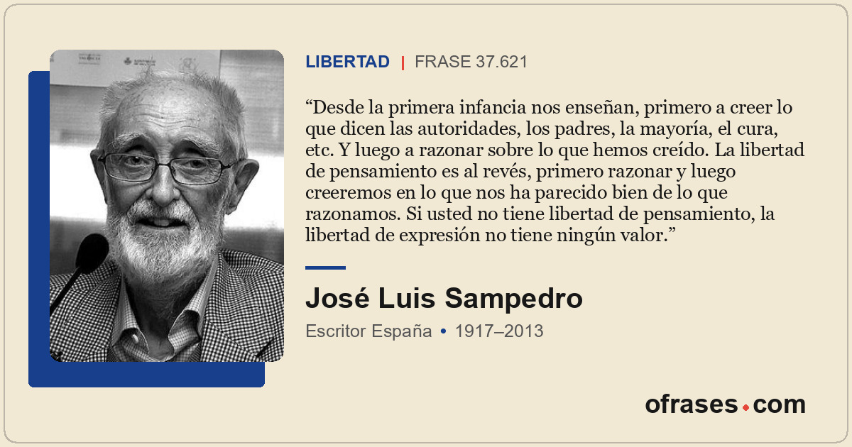 Desde la primera infancia nos enseñan, primero a creer lo que dicen las autorida...