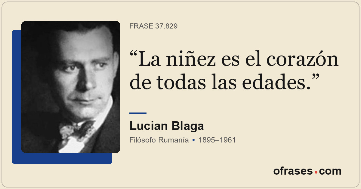 La niñez es el corazón de todas las edades.