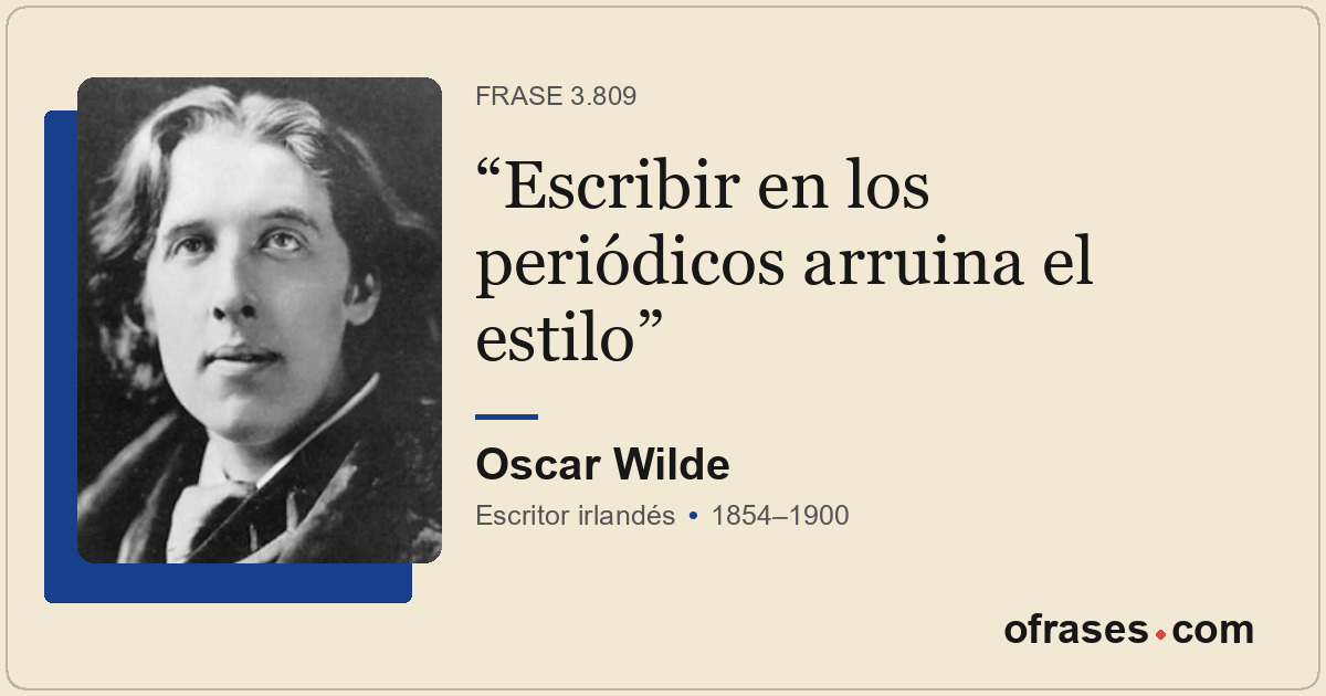 Escribir en los periódicos arruina el estilo