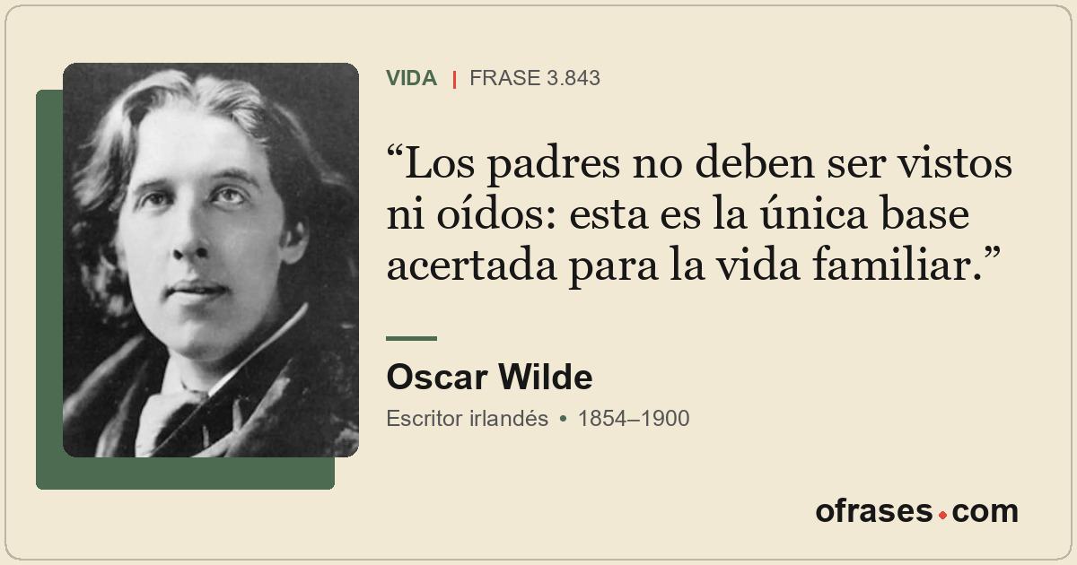 Los padres no deben ser vistos ni oídos: esta es la única base acertada para la...