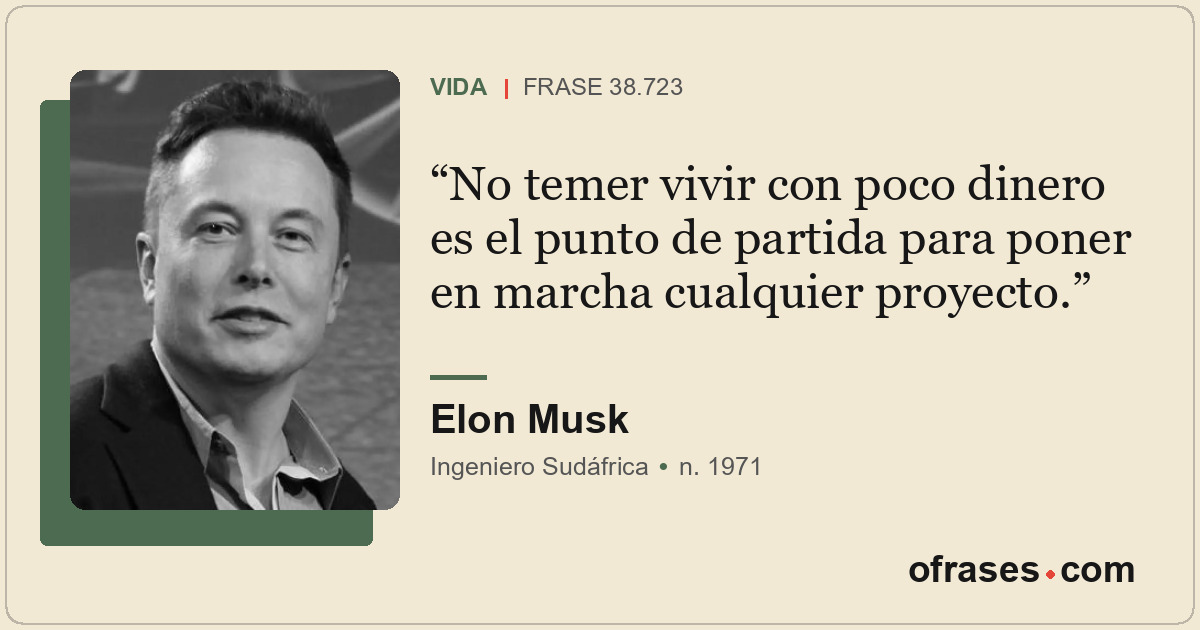 No temer vivir con poco dinero es el punto de partida para poner en marcha cualq...