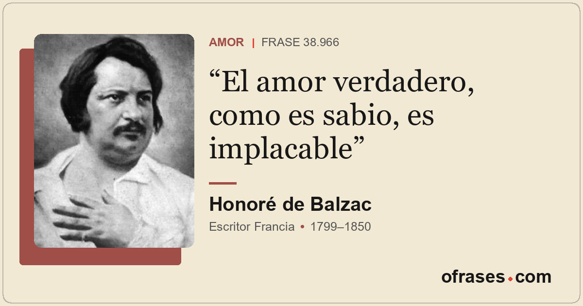 El amor verdadero, como es sabio, es implacable
