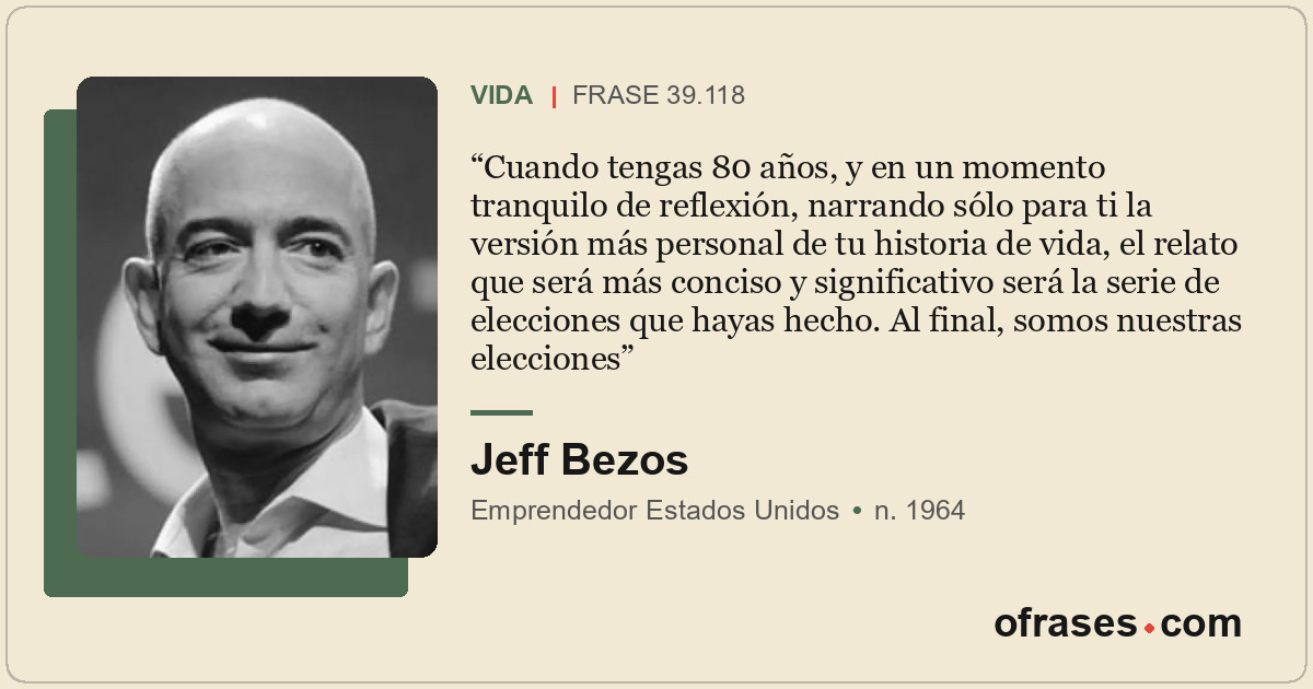 Cuando tengas 80 años, y en un momento tranquilo de reflexión, narrando sólo par...