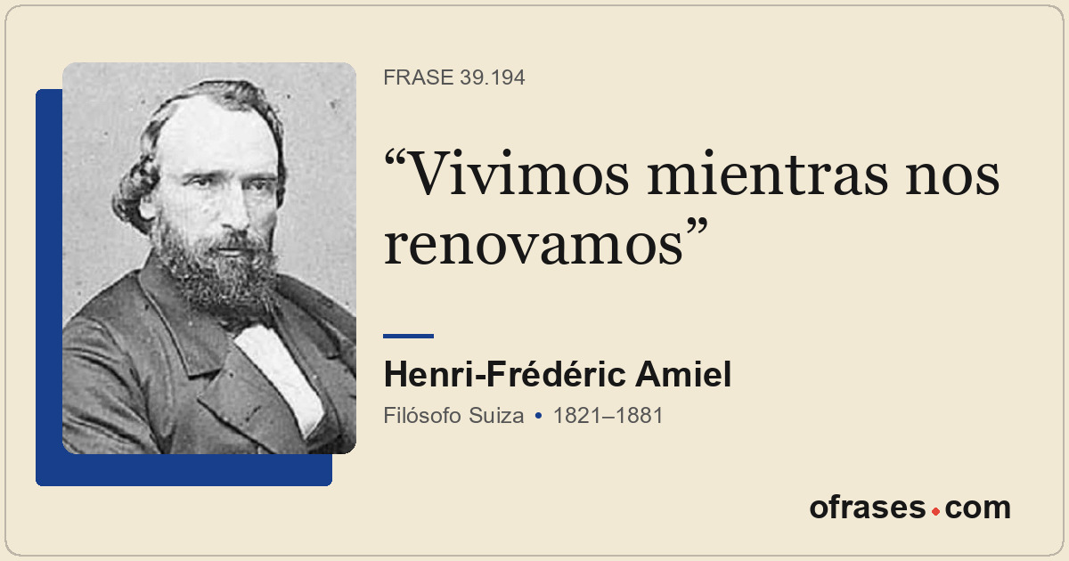 Vivimos mientras nos renovamos