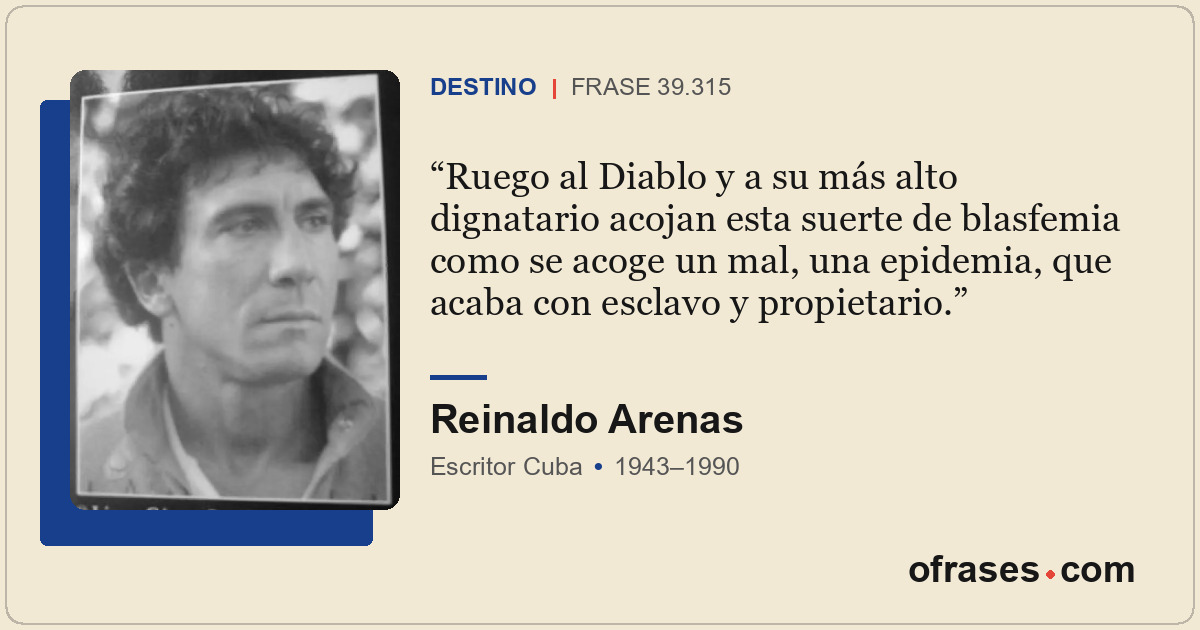 Ruego al Diablo y a su más alto dignatario acojan esta suerte de blasfemia como...