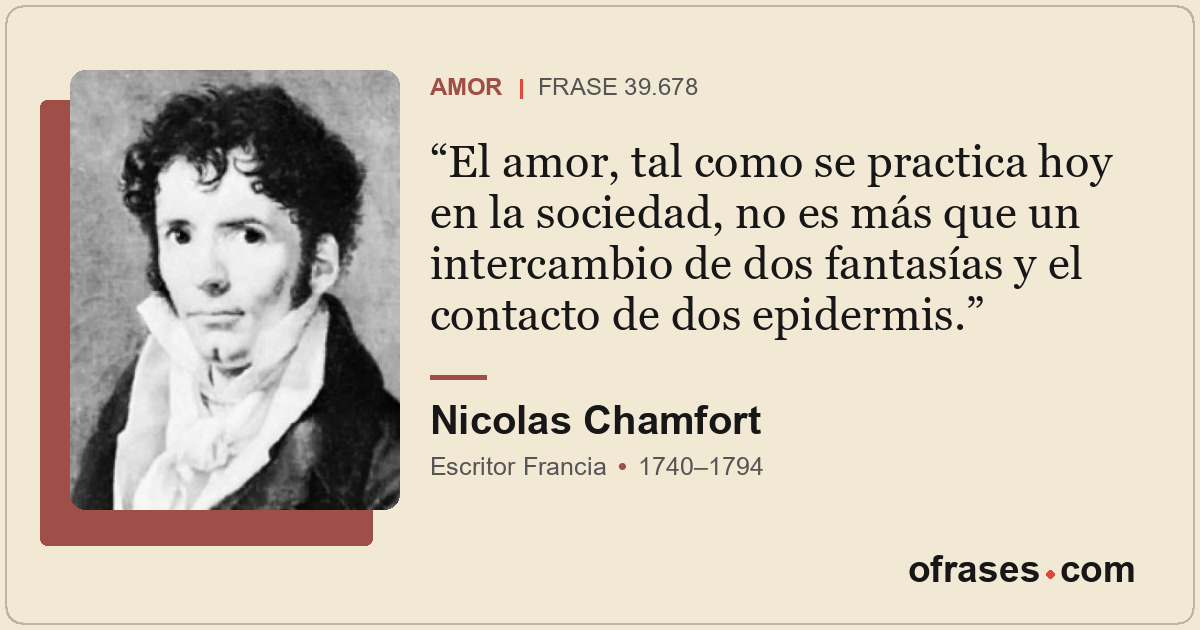 El amor, tal como se practica hoy en la sociedad, no es más que un intercambio d...