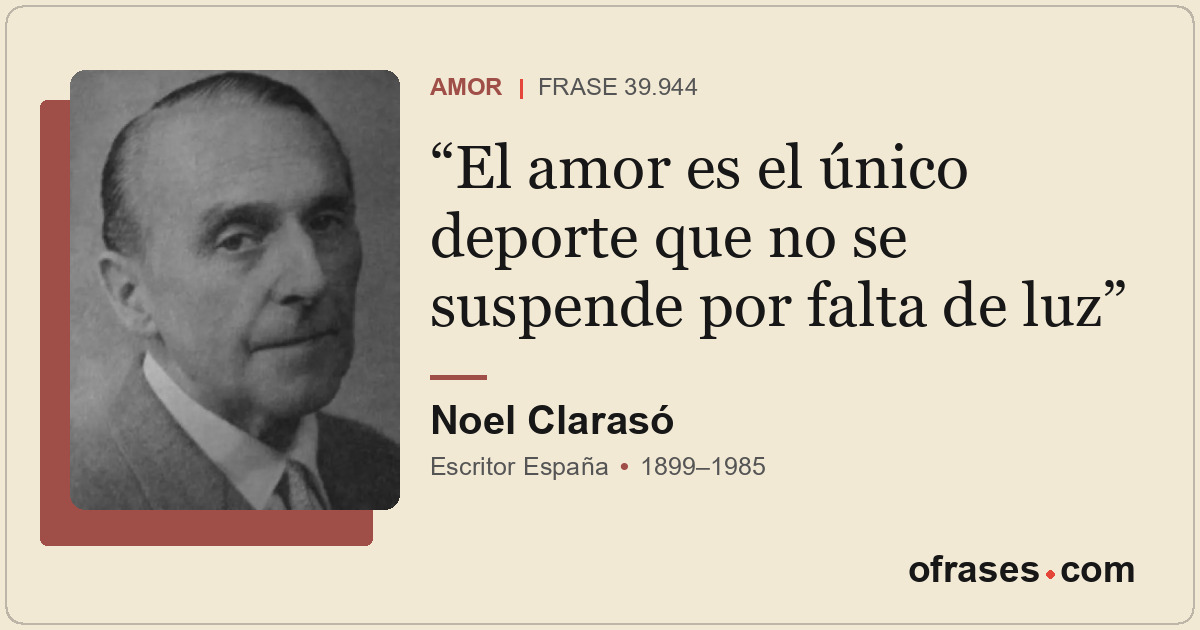 El amor es el único deporte que no se suspende por falta de luz
