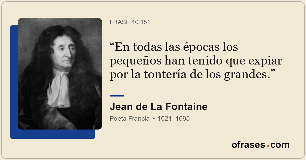 En todas las épocas los pequeños han tenido que expiar por la tontería de los gr...