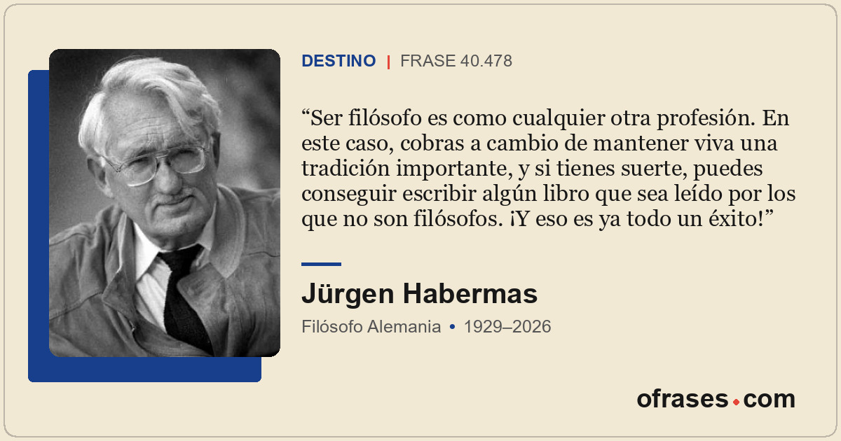 Ser filósofo es como cualquier otra profesión. En este caso, cobras a cambio de...