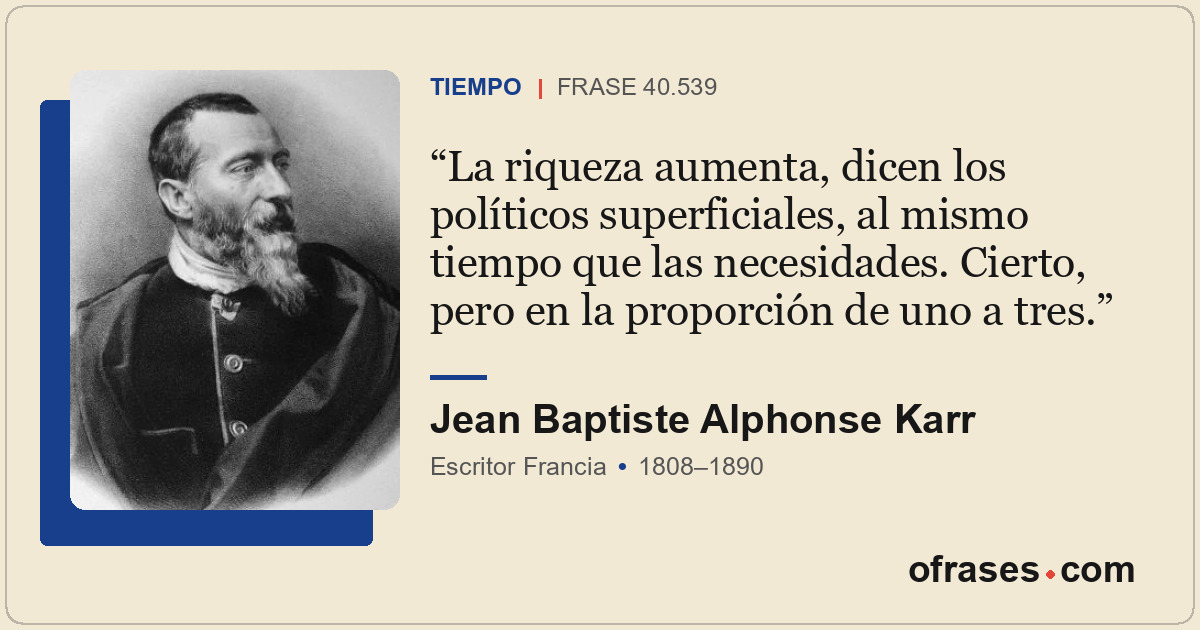 La riqueza aumenta, dicen los políticos superficiales, al mismo tiempo que las n...