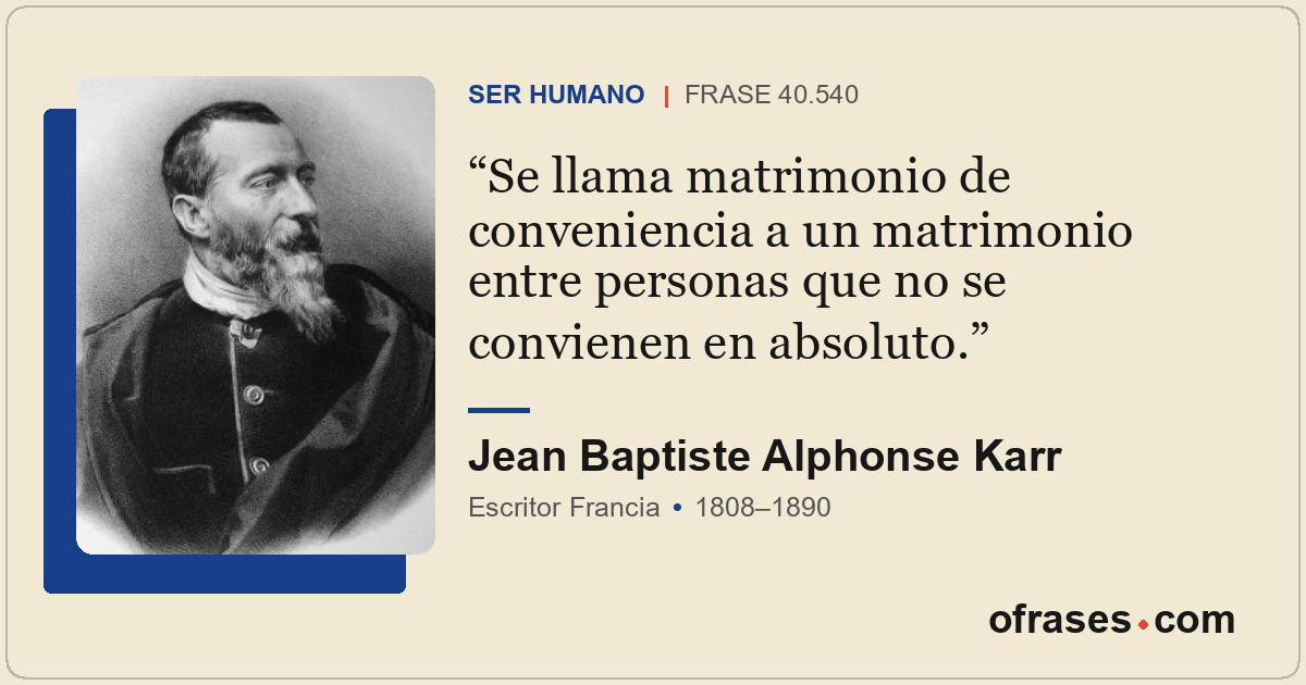 Se llama matrimonio de conveniencia a un matrimonio entre personas que no se con...