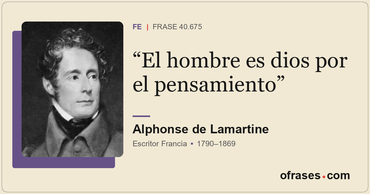 El hombre es dios por el pensamiento