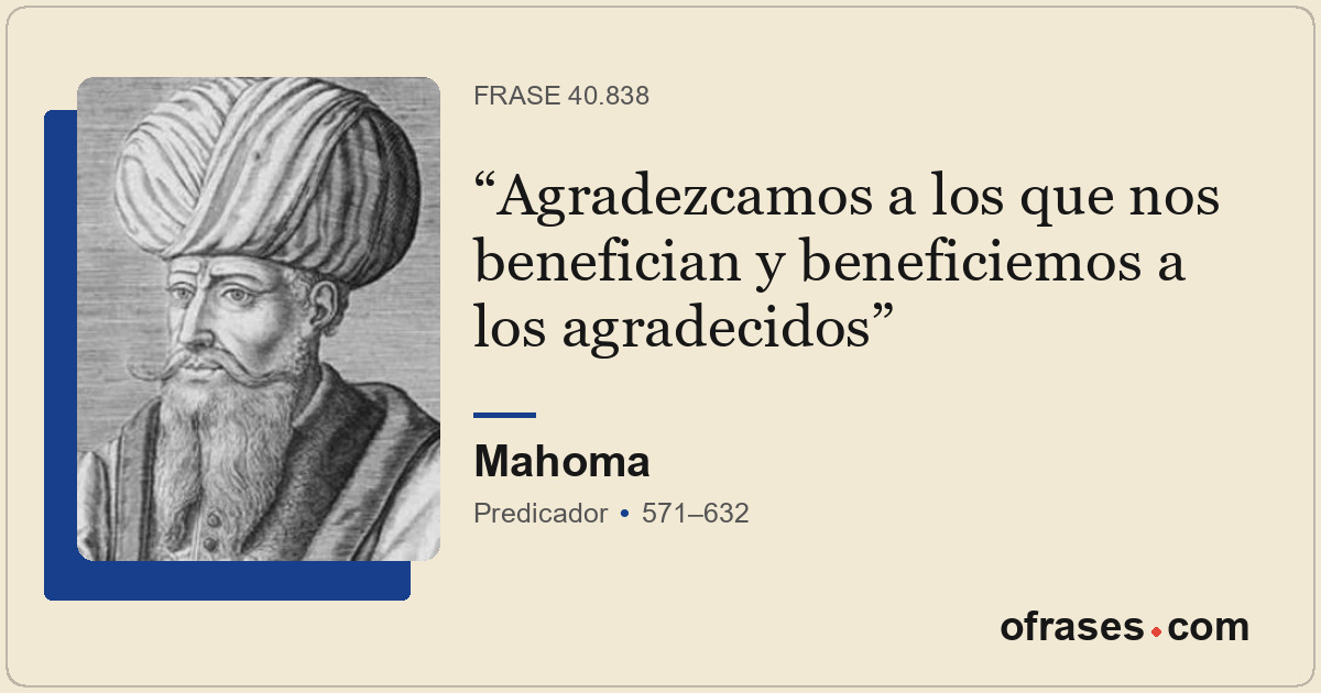 Agradezcamos a los que nos benefician y beneficiemos a los agradecidos