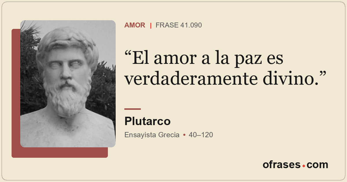 El amor a la paz es verdaderamente divino.