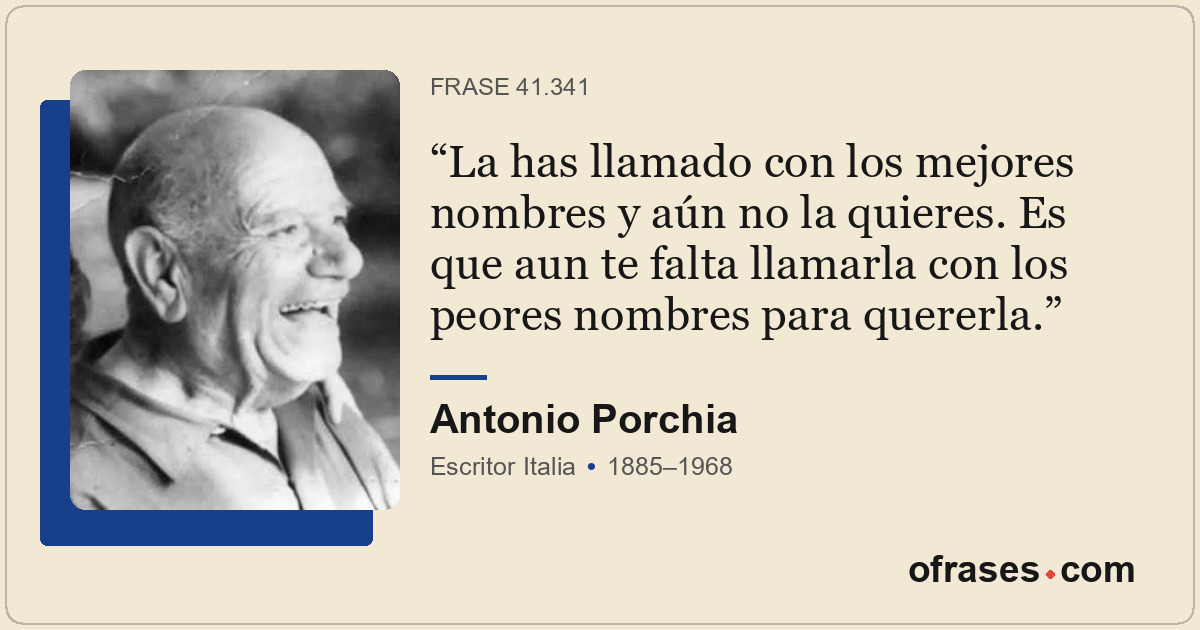 La has llamado con los mejores nombres y aún no la quieres. Es que aun te falta...