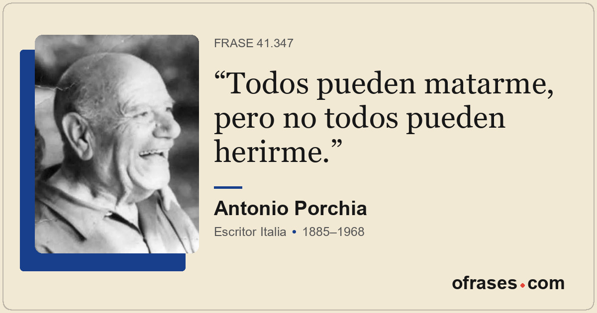 Todos pueden matarme, pero no todos pueden herirme.