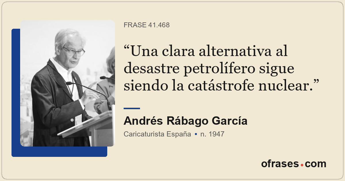 Una clara alternativa al desastre petrolífero sigue siendo la catástrofe nuclear...