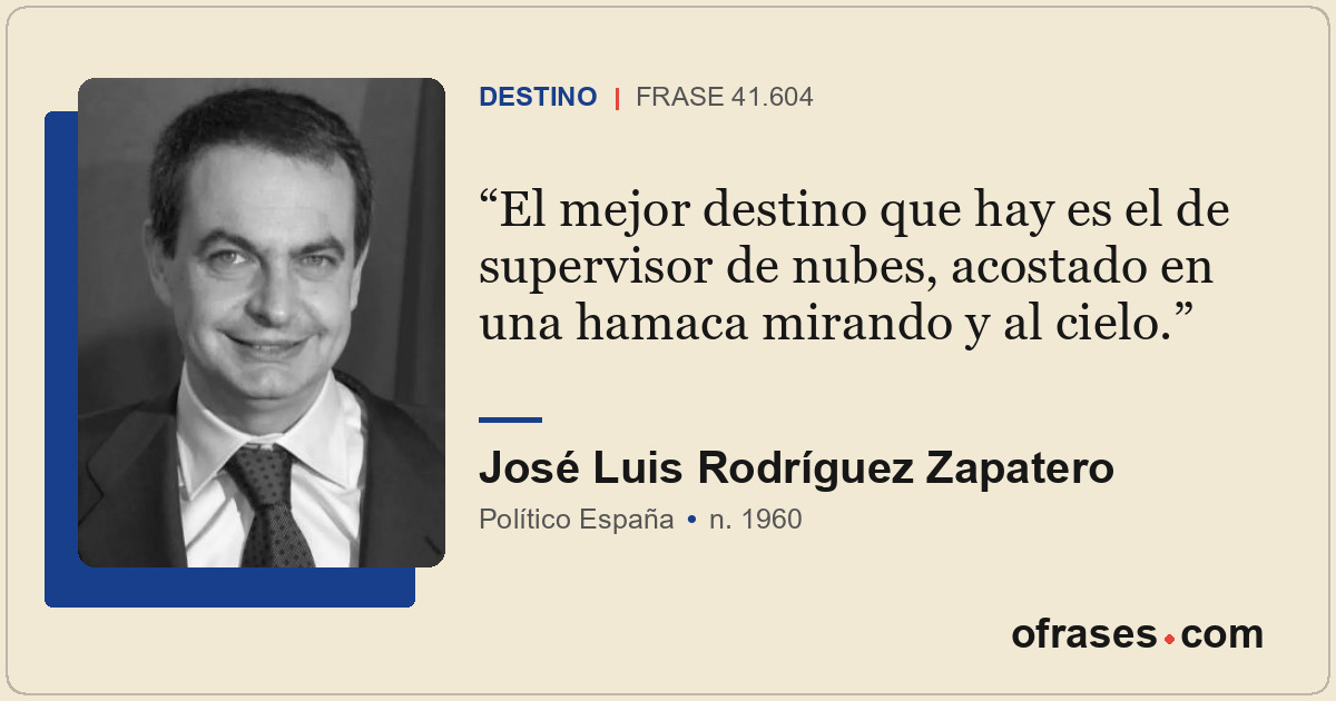 El mejor destino que hay es el de supervisor de nubes, acostado en una hamaca mi...