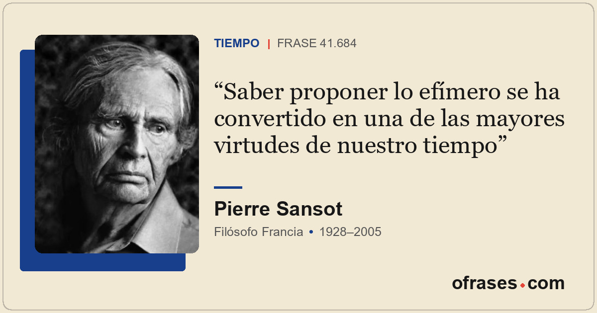 Saber proponer lo efímero se ha convertido en una de las mayores virtudes de nue...