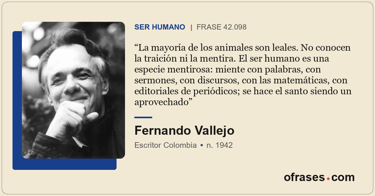 La mayoría de los animales son leales. No conocen la traición ni la mentira. El...