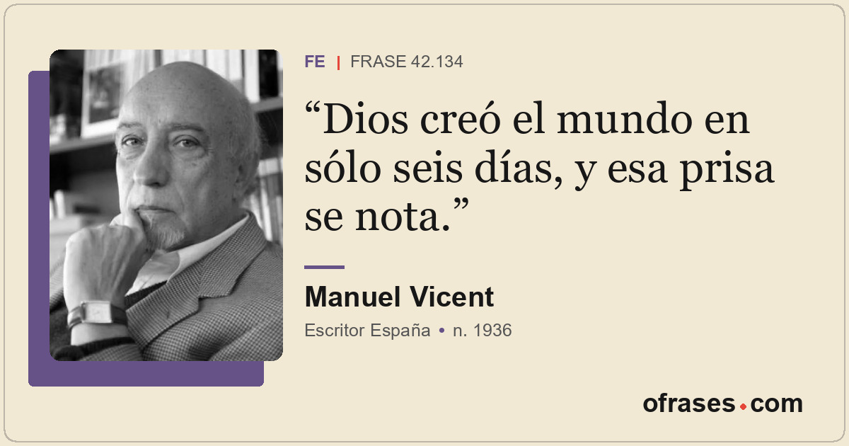 Dios creó el mundo en sólo seis días, y esa prisa se nota.