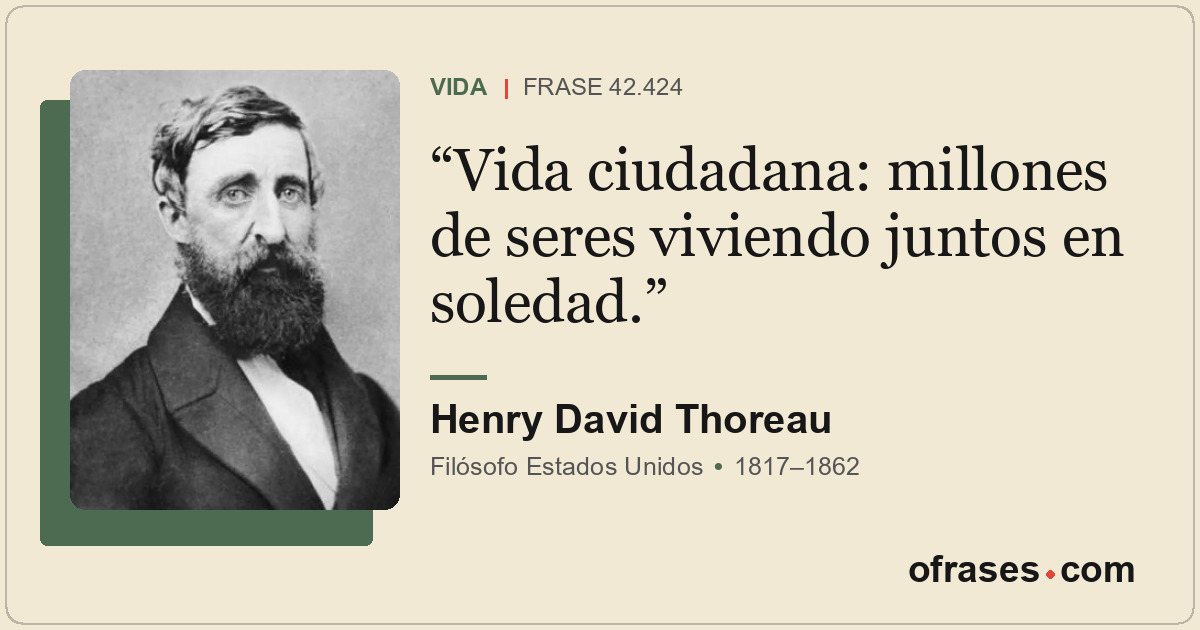 Vida ciudadana: millones de seres viviendo juntos en soledad.