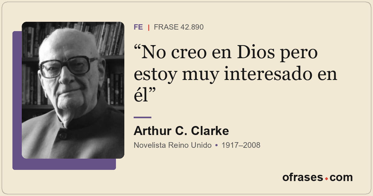 No creo en Dios pero estoy muy interesado en él