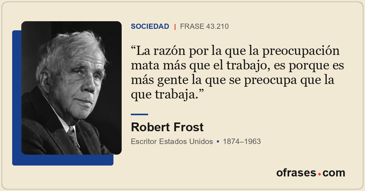 La razón por la que la preocupación mata más que el trabajo, es porque es más ge...