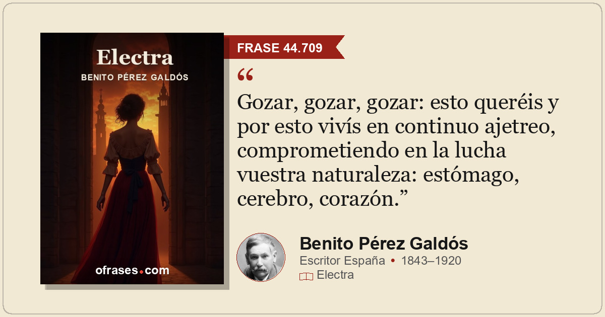 Gozar, gozar, gozar: esto queréis y por esto vivís en continuo ajetreo, comprome...