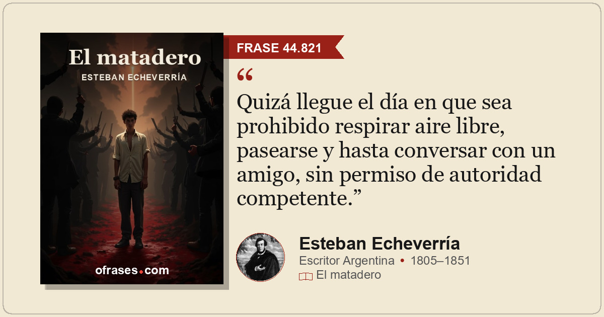 Quizá llegue el día en que sea prohibido respirar aire libre, pasearse y hasta c...
