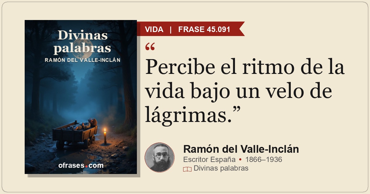 Percibe el ritmo de la vida bajo un velo de lágrimas.