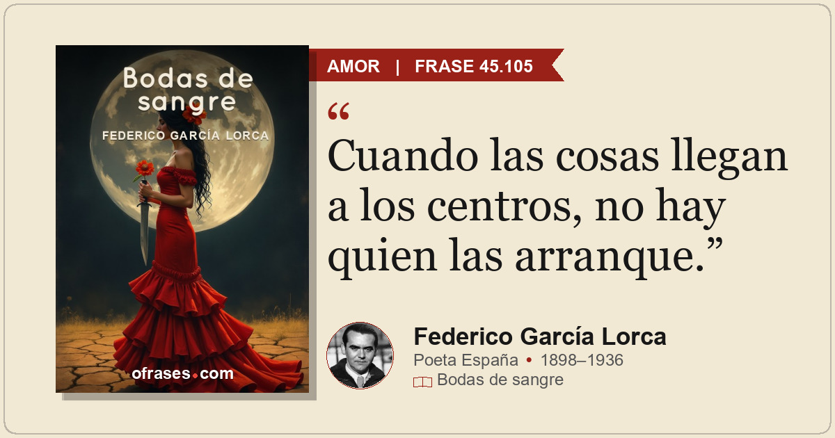 Cuando las cosas llegan a los centros, no hay quien las arranque.