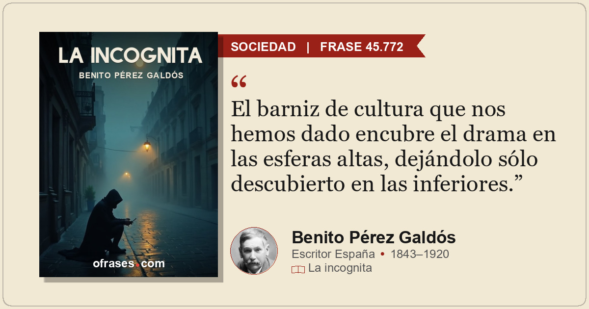 El barniz de cultura que nos hemos dado encubre el drama en las esferas altas, d...
