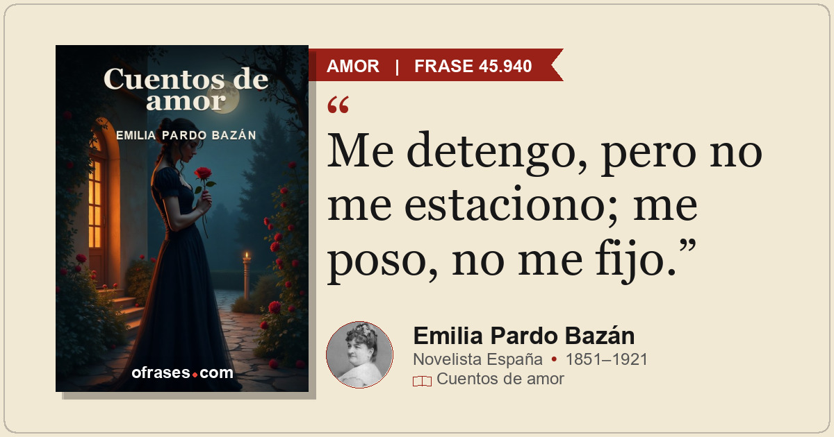 Me detengo, pero no me estaciono; me poso, no me fijo.