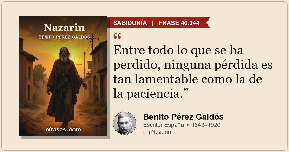 Entre todo lo que se ha perdido, ninguna pérdida es tan lamentable como la de la...