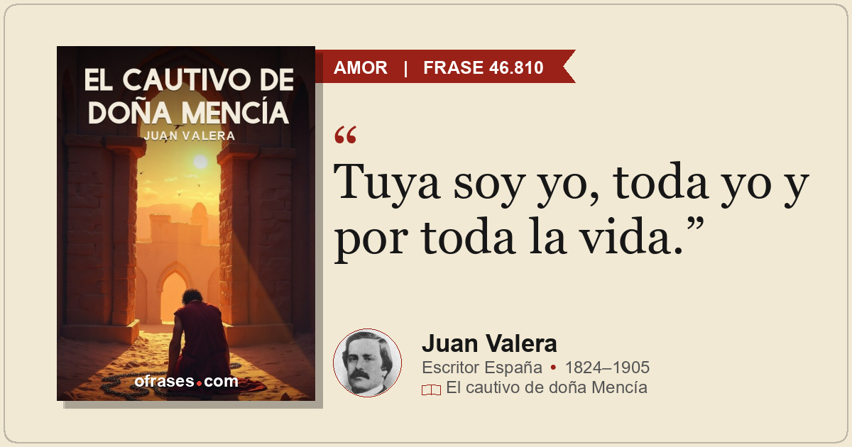 Tuya soy yo, toda yo y por toda la vida.