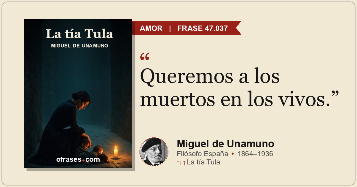 Queremos a los muertos en los vivos.