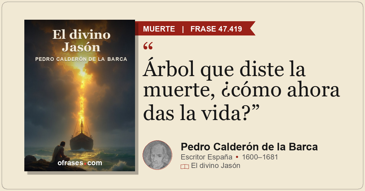 Árbol que diste la muerte, ¿cómo ahora das la vida?