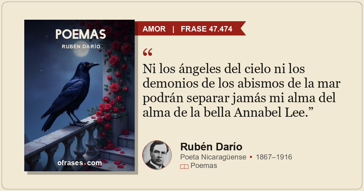 Ni los ángeles del cielo ni los demonios de los abismos de la mar podrán separar...