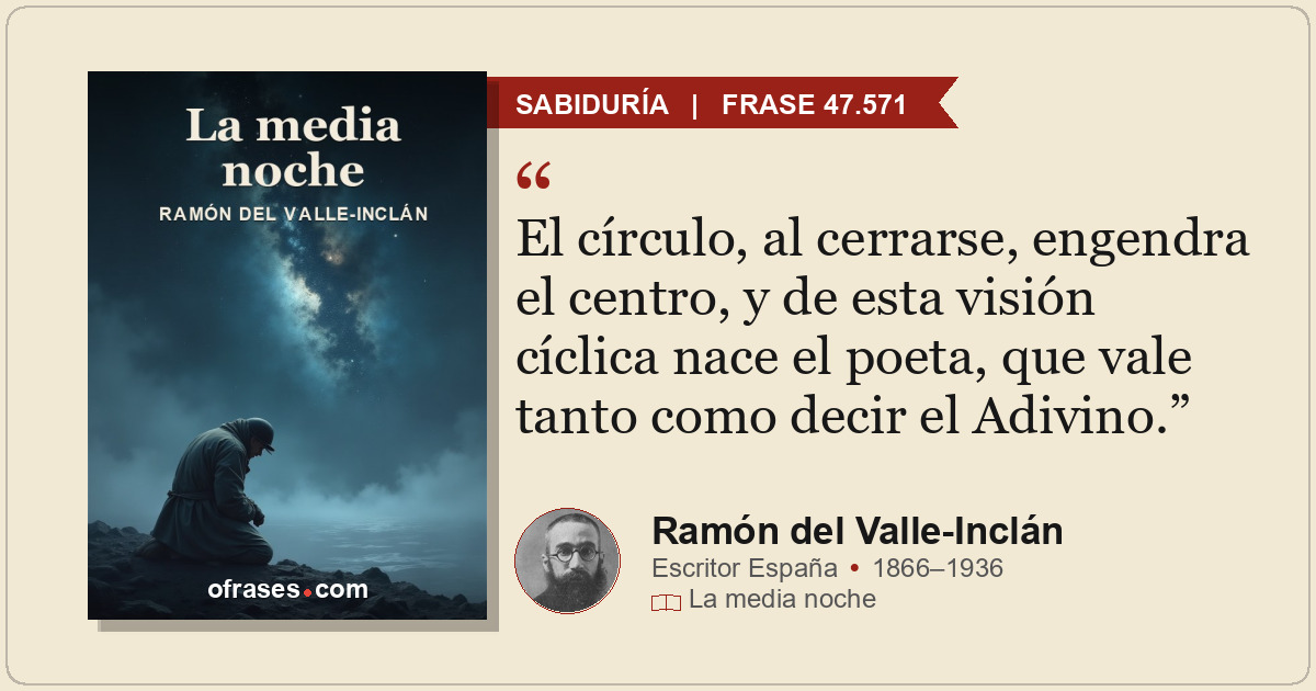 El círculo, al cerrarse, engendra el centro, y de esta visión cíclica nace el po...