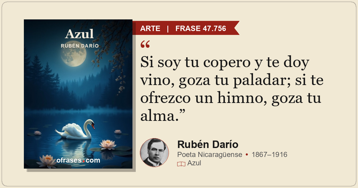 Si soy tu copero y te doy vino, goza tu paladar; si te ofrezco un himno, goza tu...