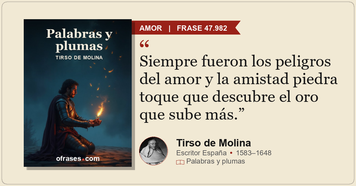 Siempre fueron los peligros del amor y la amistad piedra toque que descubre el o...
