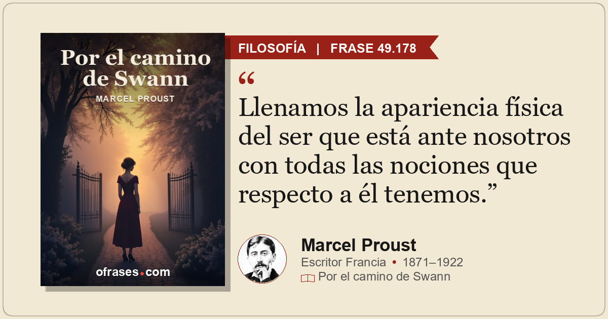 Llenamos la apariencia física del ser que está ante nosotros con todas las nocio...