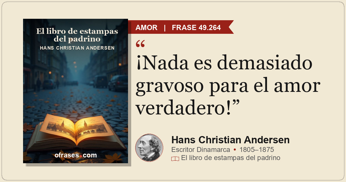 ¡Nada es demasiado gravoso para el amor verdadero!