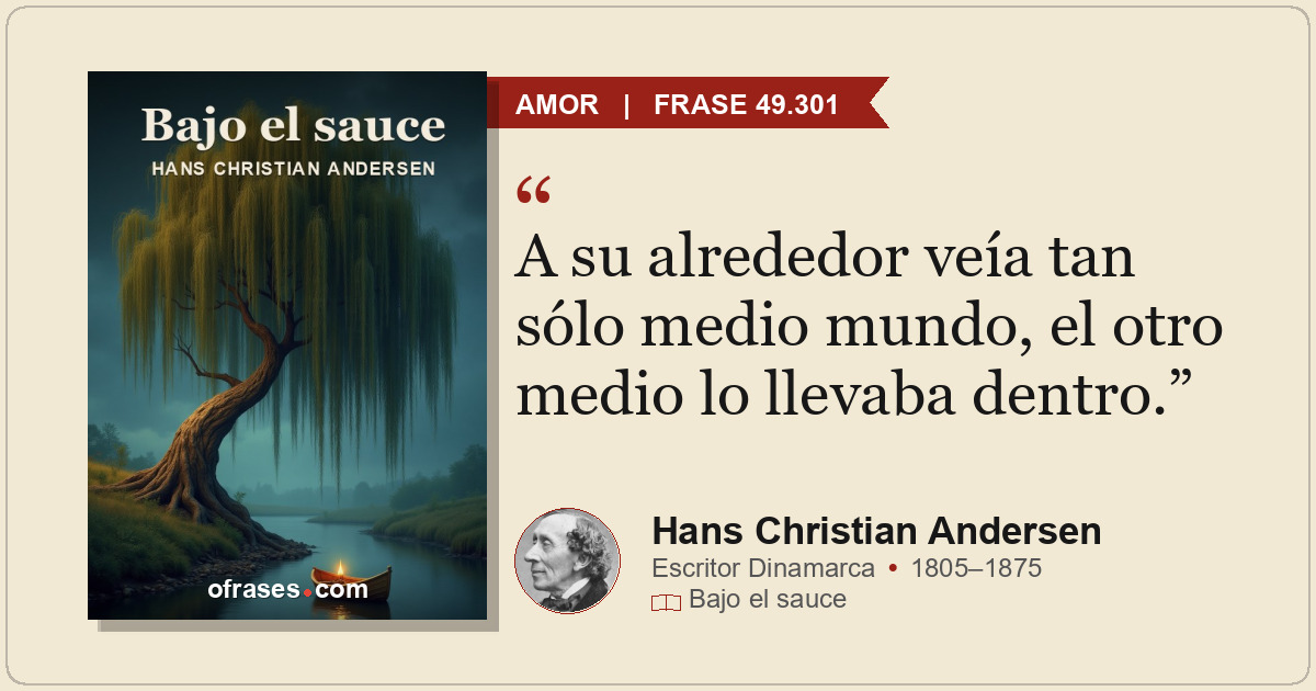A su alrededor veía tan sólo medio mundo, el otro medio lo llevaba dentro.