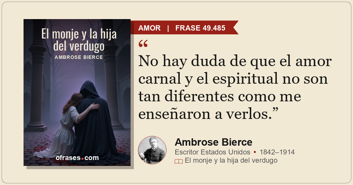No hay duda de que el amor carnal y el espiritual no son tan diferentes como me...