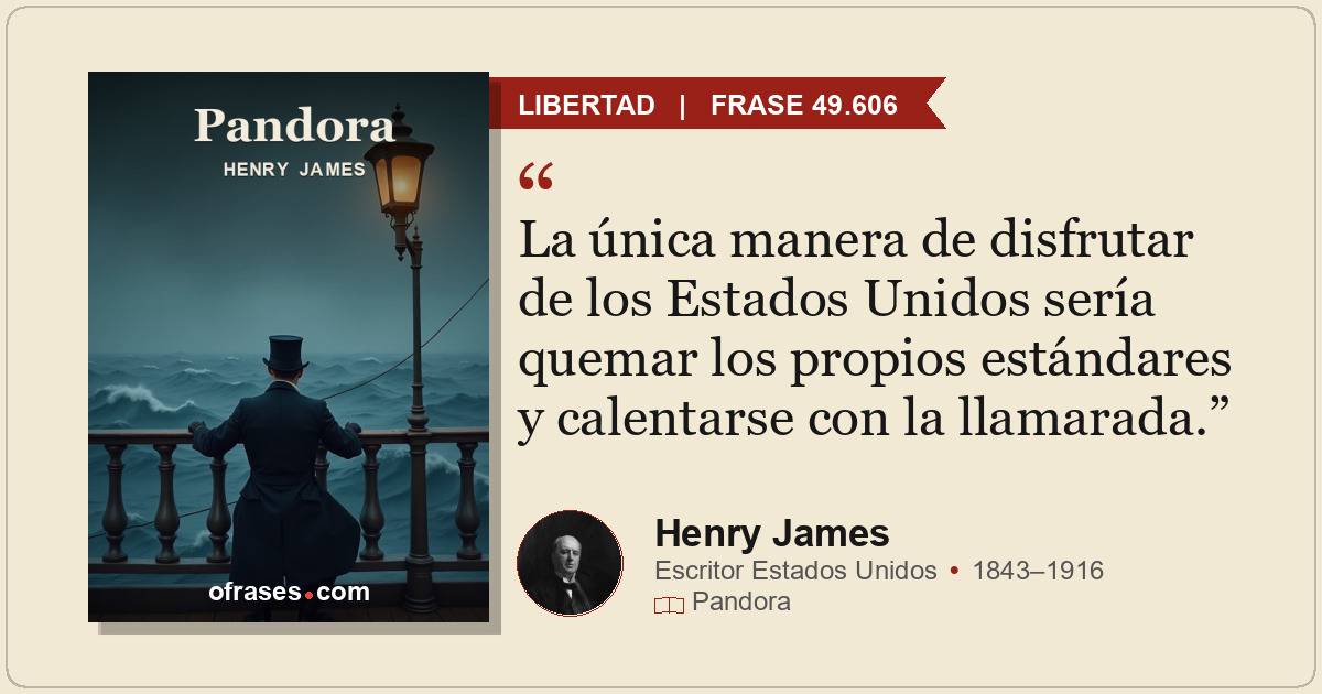 La única manera de disfrutar de los Estados Unidos sería quemar los propios está...