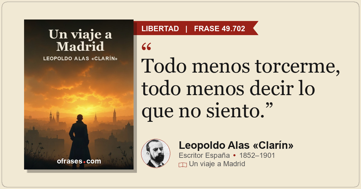 Todo menos torcerme, todo menos decir lo que no siento.