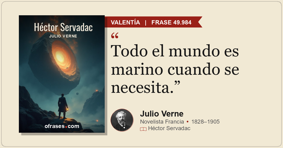 Todo el mundo es marino cuando se necesita.