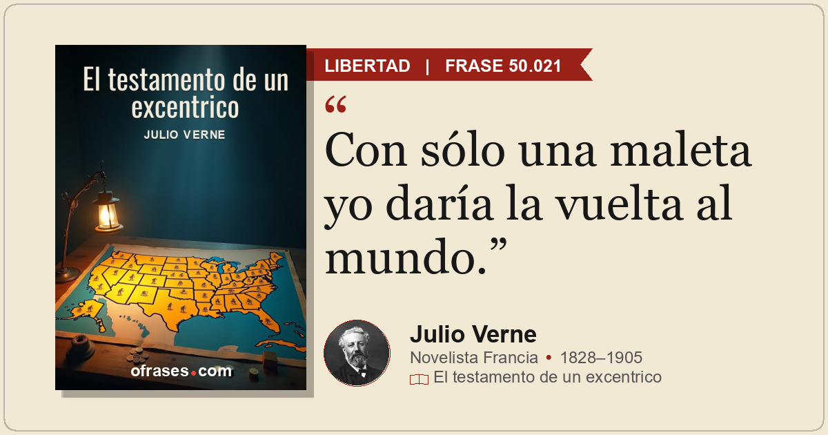 Con sólo una maleta yo daría la vuelta al mundo.